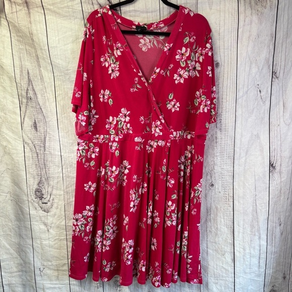 Torrid Red Sundress with Flutter Sleeves and V-Neck size 4 - Picture 1 of 6